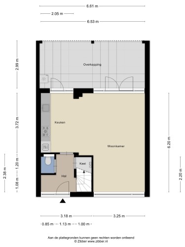 Plattegrond niet in brochure