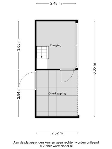 Plattegrond niet in brochure