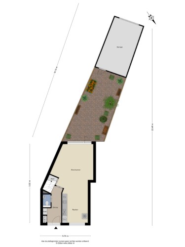 Plattegrond niet in brochure