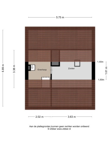 Plattegrond niet in brochure