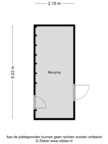 Plattegrond niet in brochure