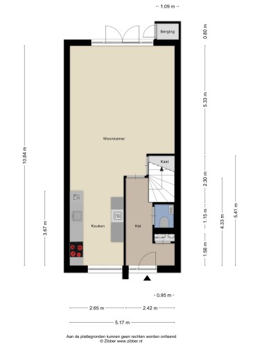 Plattegrond niet in brochure