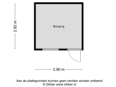 Plattegrond niet in brochure