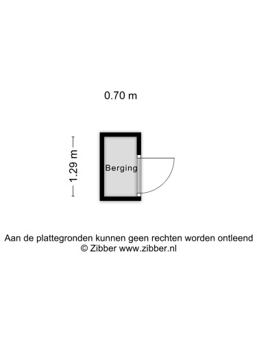 Plattegrond niet in brochure