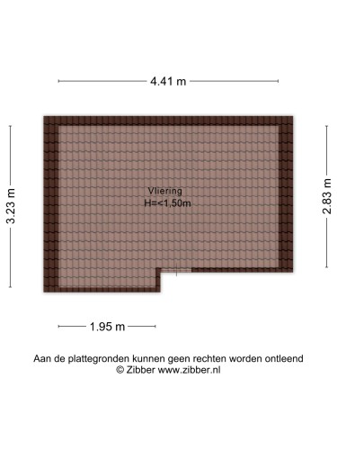 Plattegrond niet in brochure