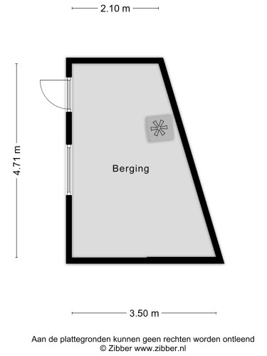 Plattegrond niet in brochure