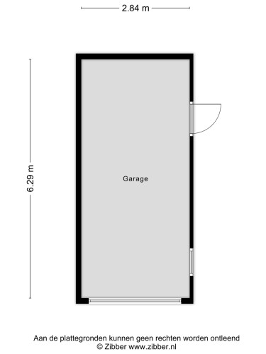 Plattegrond niet in brochure