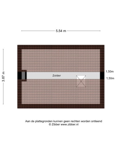 Plattegrond niet in brochure
