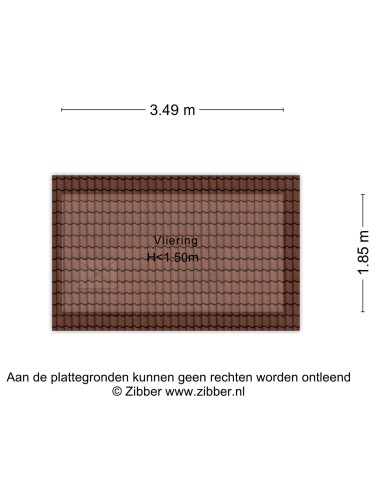Plattegrond niet in brochure