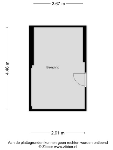 Plattegrond niet in brochure
