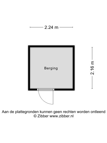 Plattegrond niet in brochure