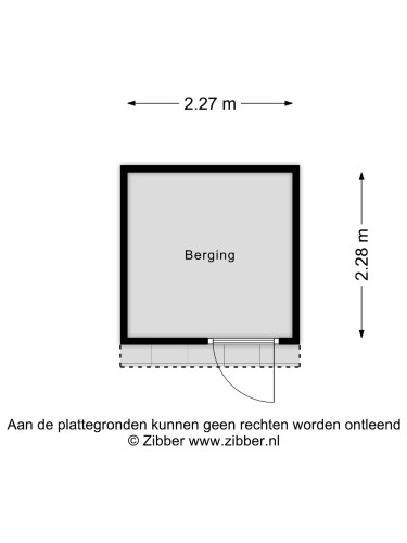 Plattegrond niet in brochure