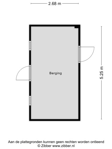 Plattegrond niet in brochure