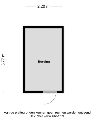 Plattegrond niet in brochure