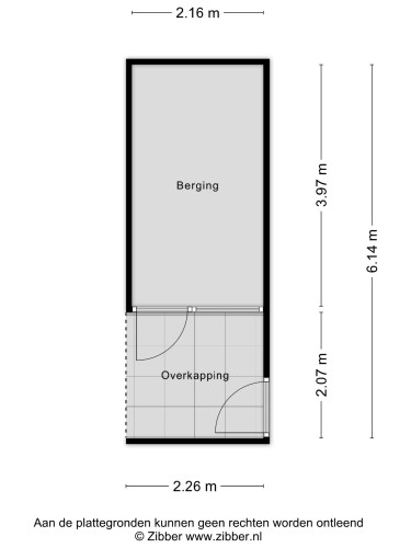 Plattegrond niet in brochure