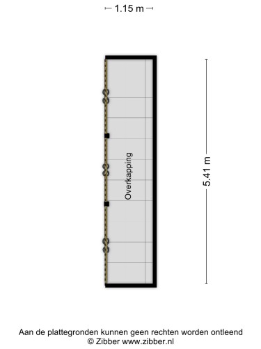 Plattegrond niet in brochure