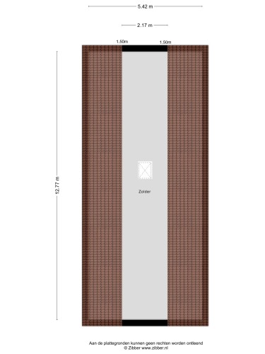 Plattegrond niet in brochure