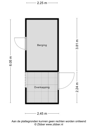 Plattegrond niet in brochure