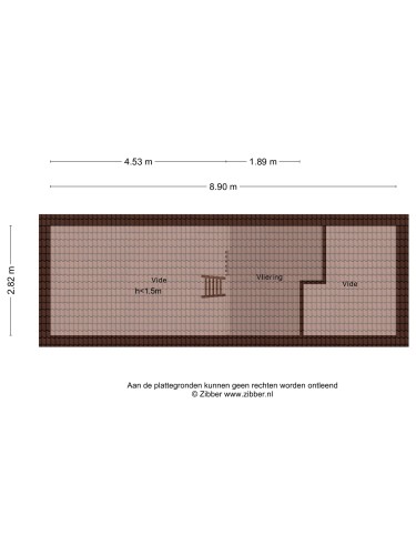 Plattegrond niet in brochure
