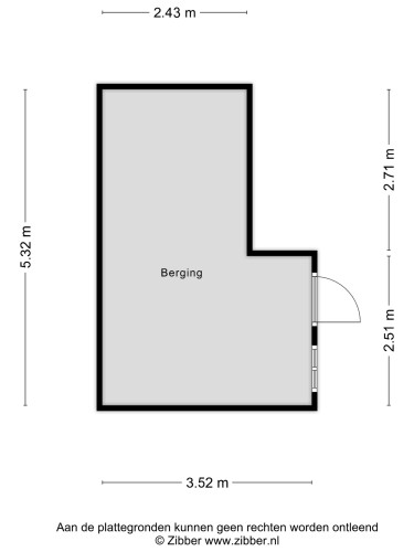 Plattegrond niet in brochure
