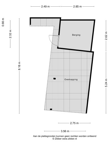 Plattegrond niet in brochure