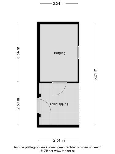 Plattegrond niet in brochure