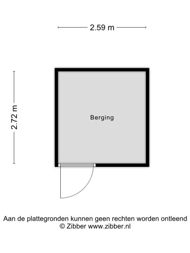 Plattegrond niet in brochure