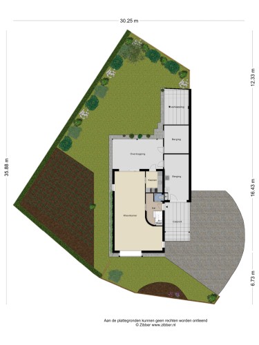 Plattegrond niet in brochure