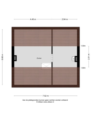 Plattegrond niet in brochure