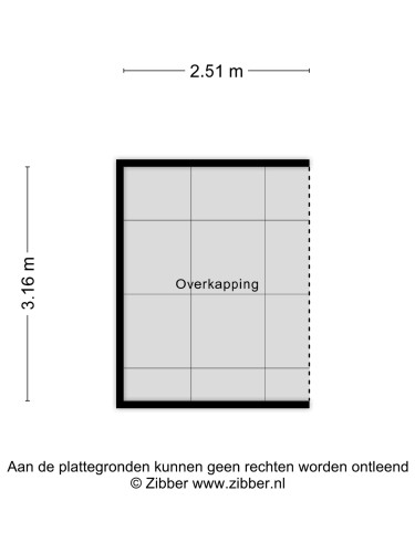 Plattegrond niet in brochure