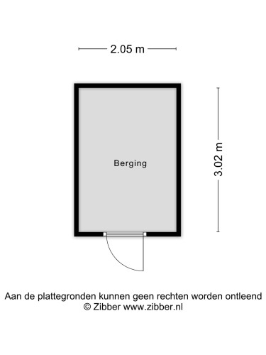 Plattegrond niet in brochure