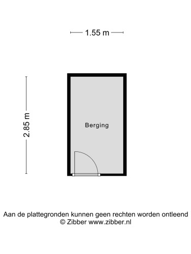 Plattegrond niet in brochure