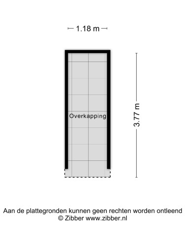 Plattegrond niet in brochure