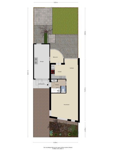 Plattegrond niet in brochure