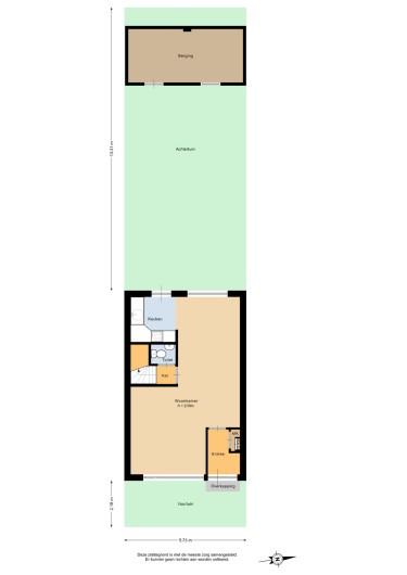 Plattegrond niet in brochure