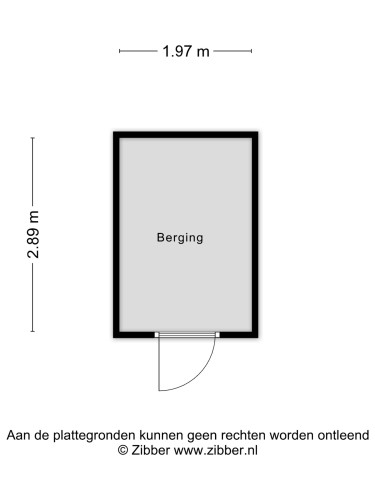 Plattegrond niet in brochure