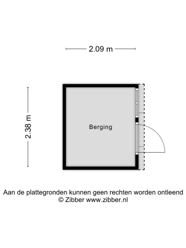 Plattegrond niet in brochure