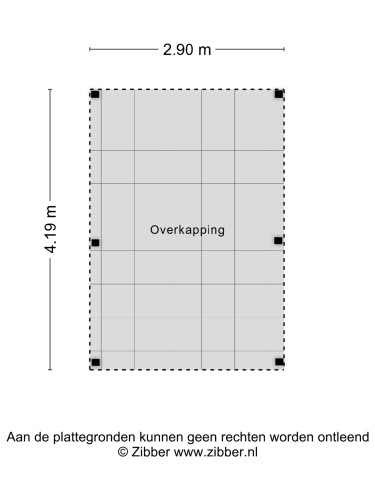 Plattegrond niet in brochure