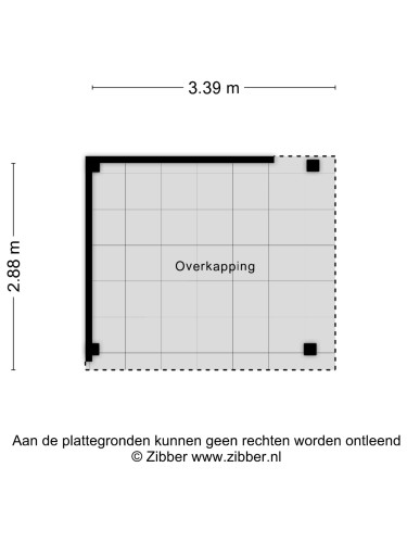 Plattegrond niet in brochure