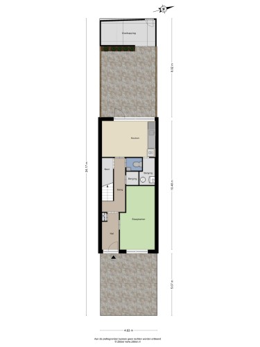 Plattegrond niet in brochure