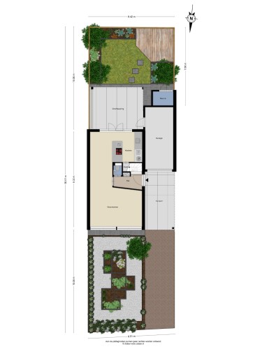 Plattegrond niet in brochure
