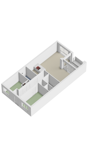 Plattegrond niet in brochure