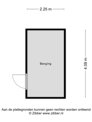 Plattegrond niet in brochure