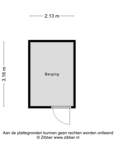 Plattegrond niet in brochure