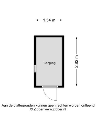 Plattegrond niet in brochure