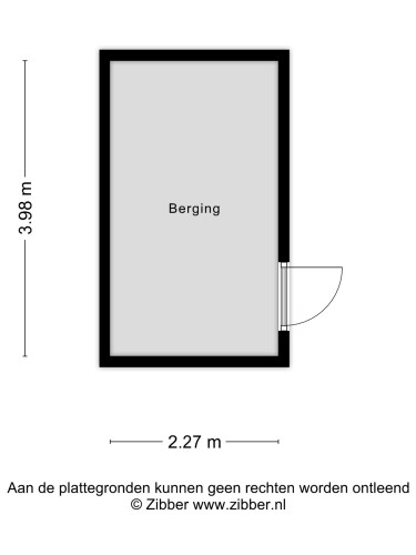 Plattegrond niet in brochure