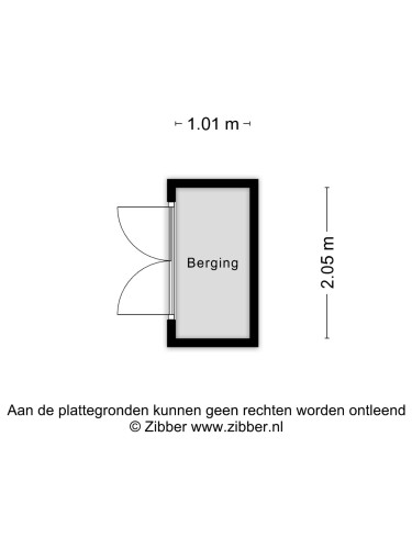 Plattegrond niet in brochure