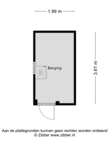 Plattegrond niet in brochure