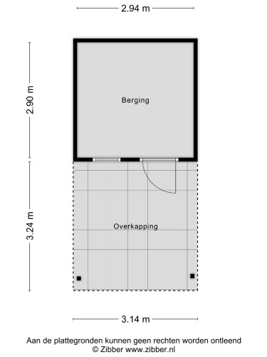 Plattegrond niet in brochure