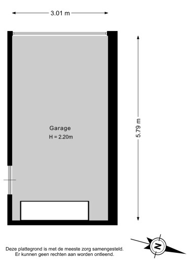 Plattegrond niet in brochure